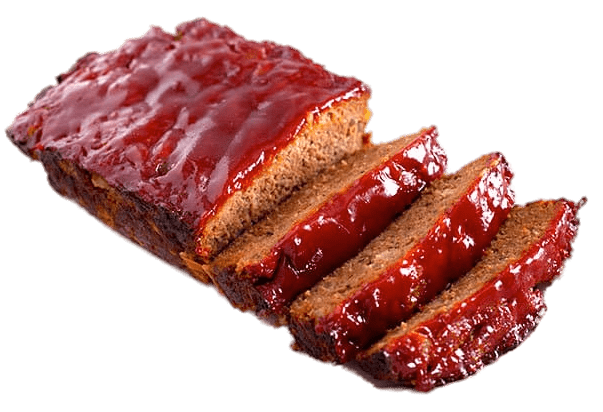 Meatloaf Covered In BBQ Sauce