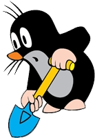 Little Mole Working With Spade