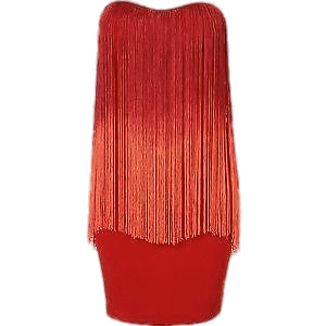 Red Tassel Dress