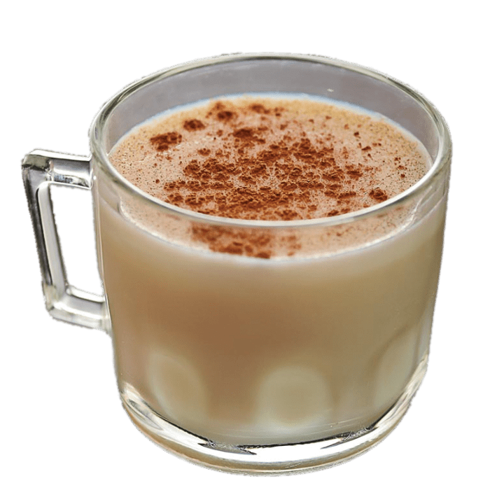 Eggnog In A Glass Cup