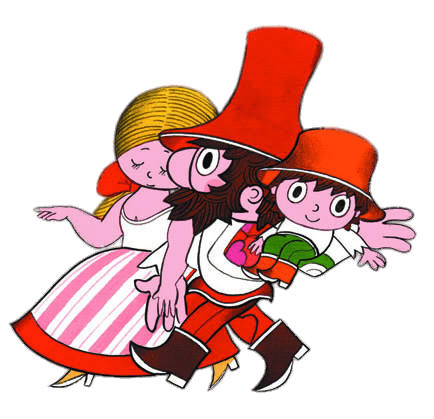 Rumcajs With Wife and Child