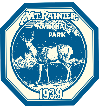 Mount Rainier National Park Vintage