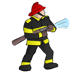 Firefighter with Hose