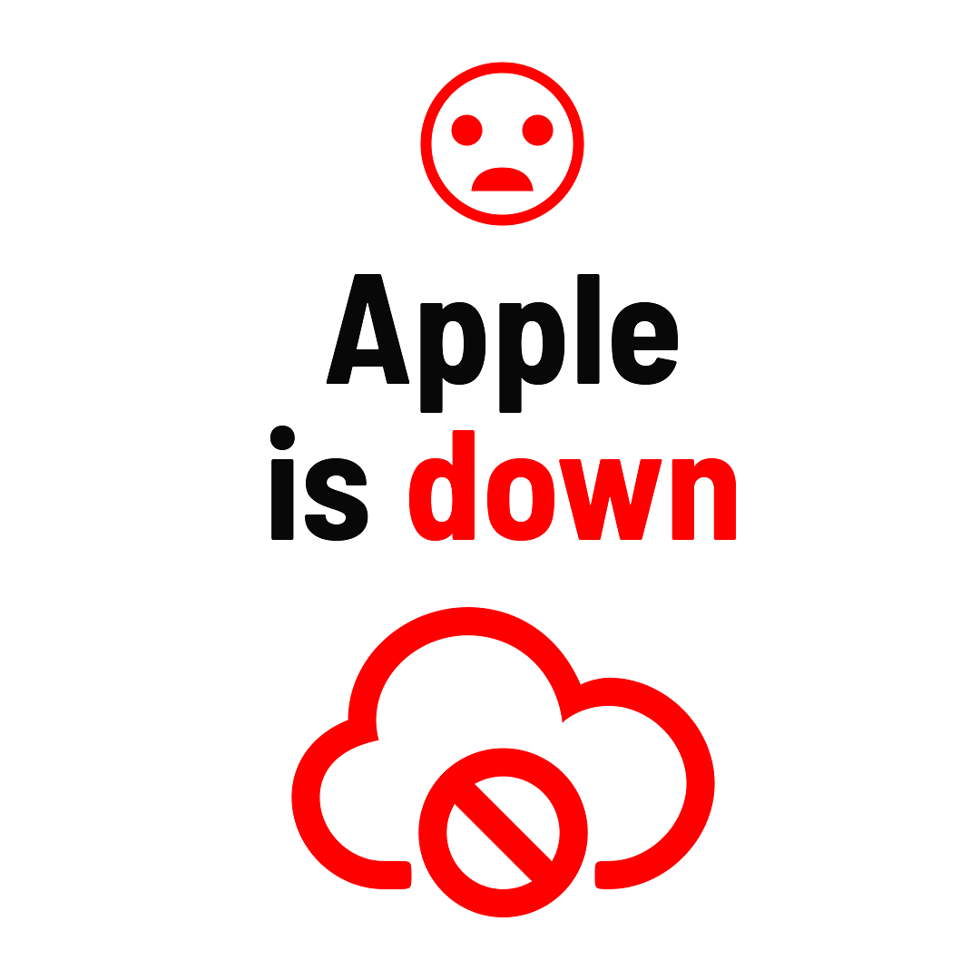 Apple is Down Sign