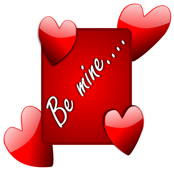 Be Mine Red Sign