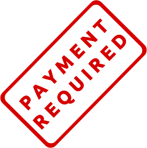 Payment Required Stamp