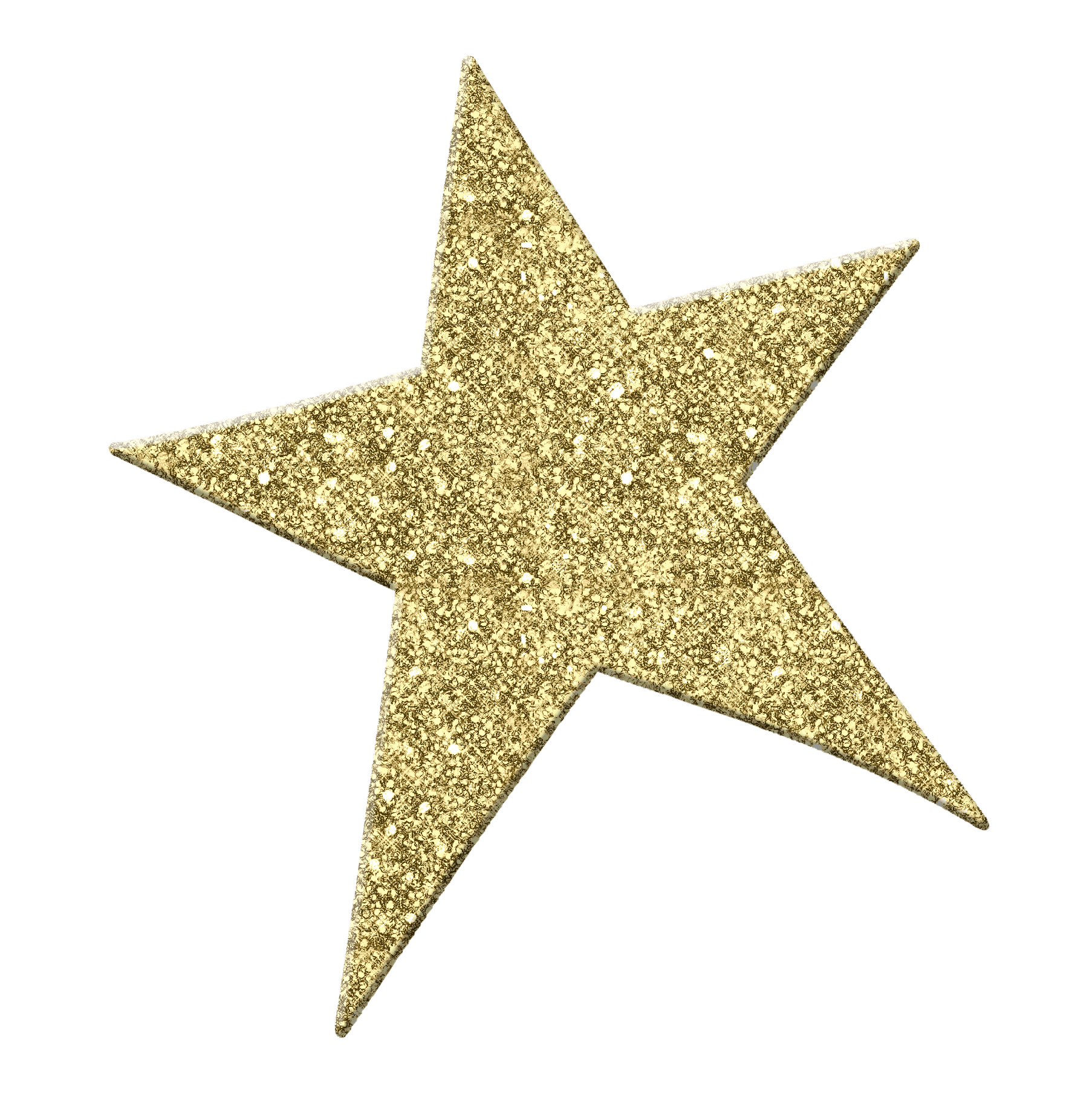 Sparkling Gold Star