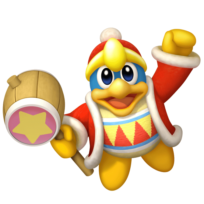 Kirby King Dedede Flying With Hammer