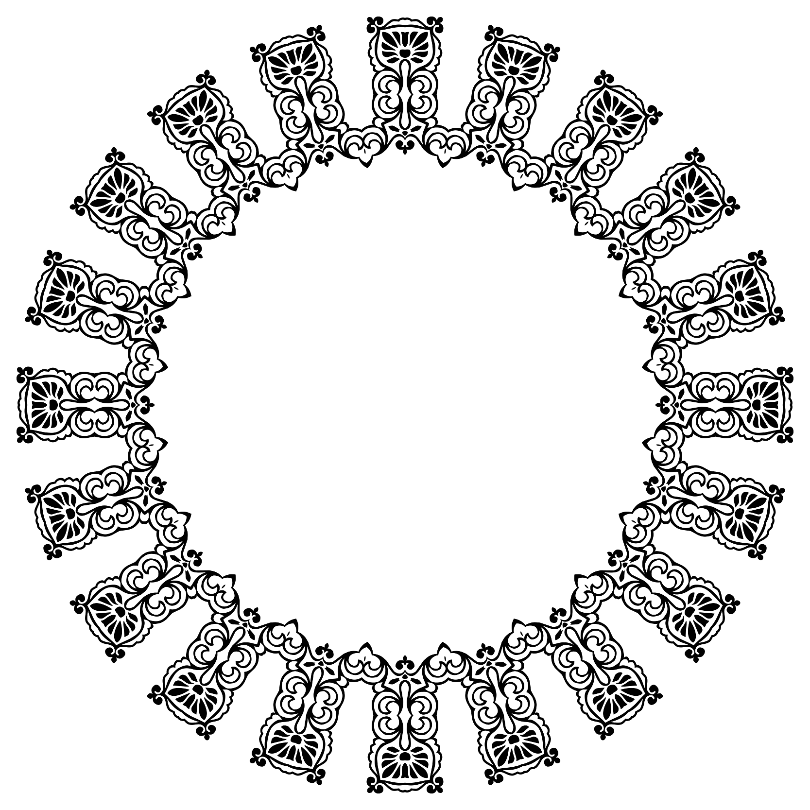 Sun Frame with Flowers