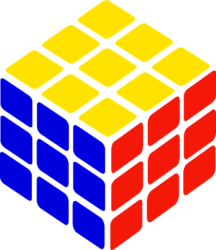 Solved Rubik's Cube Clipart