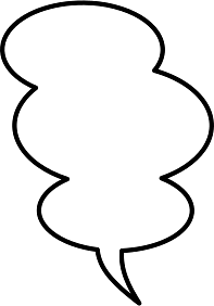 Vertical Speech Bubble