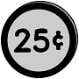 Coin 25 Dollar Cent Clipart