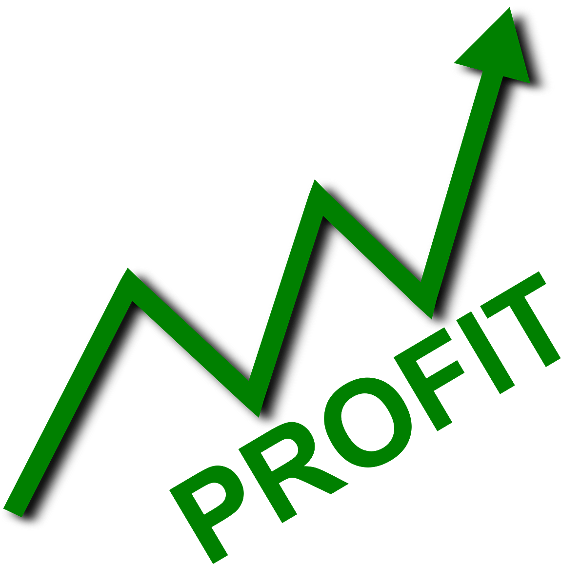 Green Profit Arrow