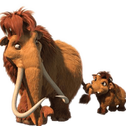 Ice Age characters Peaches and Ellie