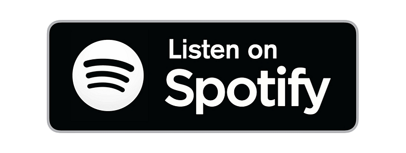 Listen on Spotify banner black and white