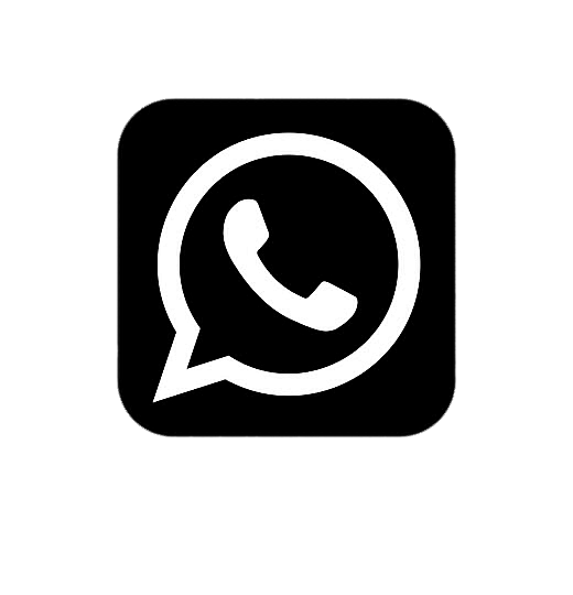 WhatsApp logo black square