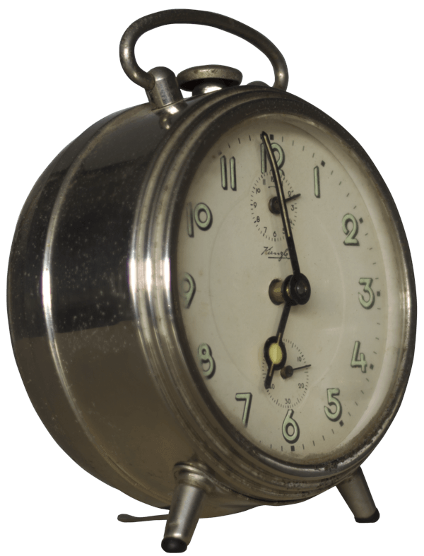 Silver Vintage Alarm Clock