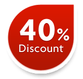 40% Discount Sticker