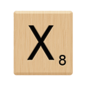 Scrabble Tile X