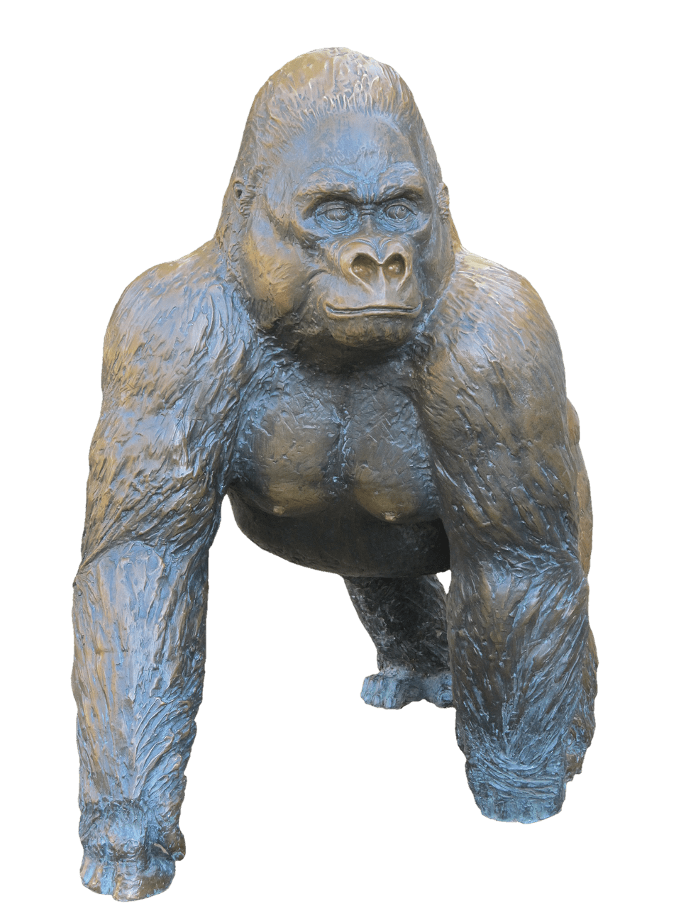 Gorilla Bronze Statue