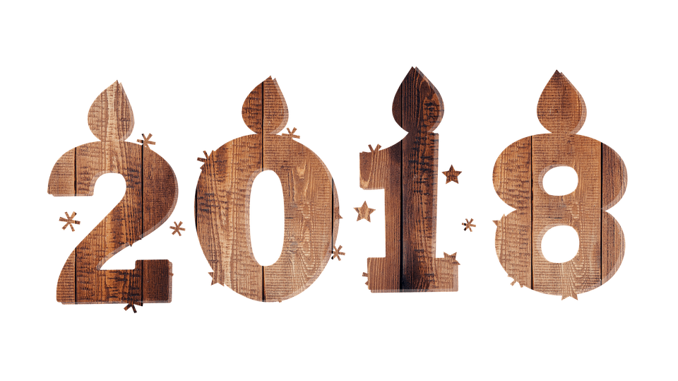 2018 Wood Happy New Year