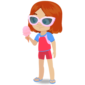 Nina's World Chelsea Having An Ice Cream