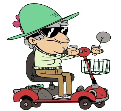 The Loud House Character Scoots on Her Scooter