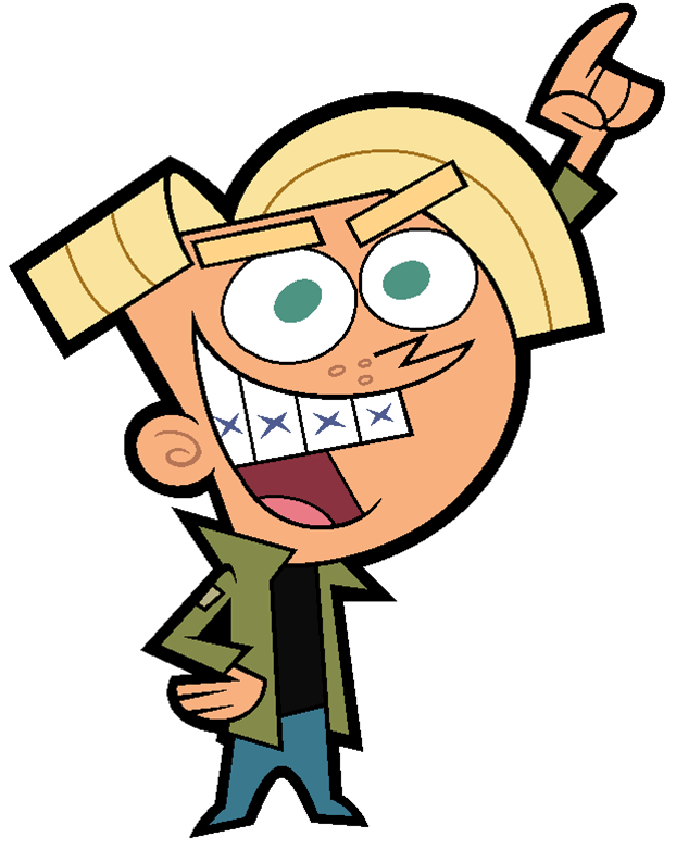 The Fairly OddParents Character Chester McBadbat Pointing Up