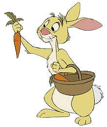 Winnie the Pooh Rabbit Holding A Carrot