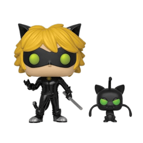 Cat Noir Funko Pop With Kwami Plagg