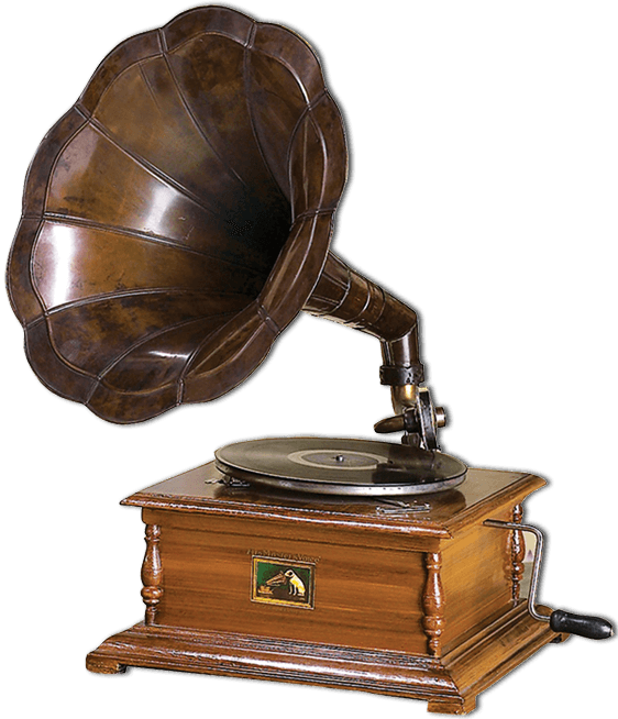 Gramophone Hmv Sideview