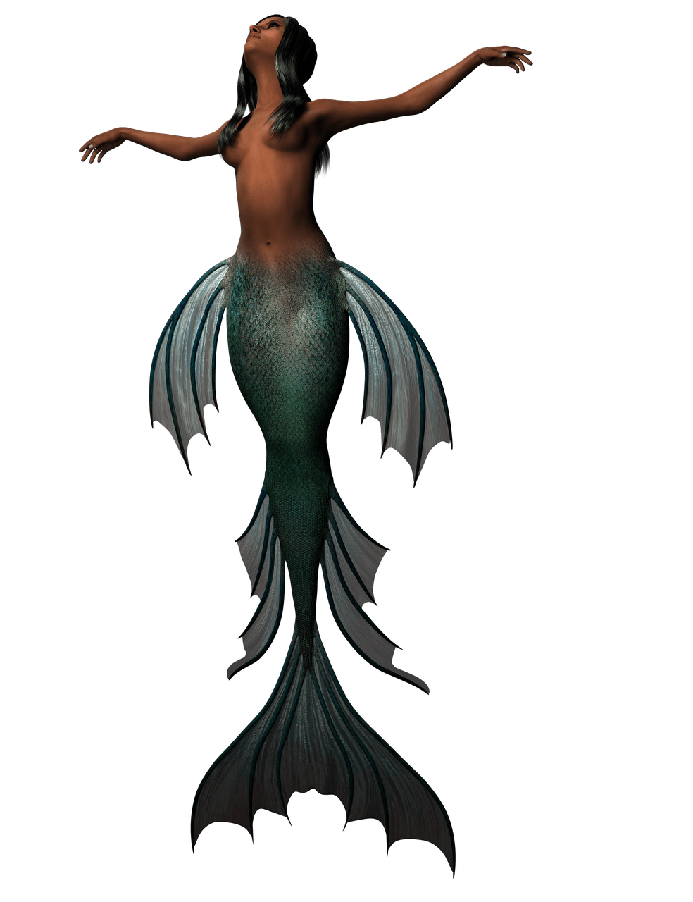 Mermaid Dark Green Tail