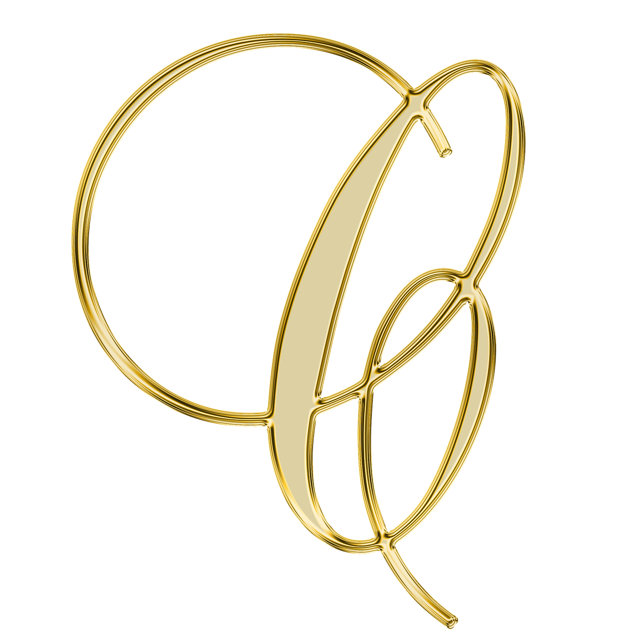 Capital Letter C Elegant