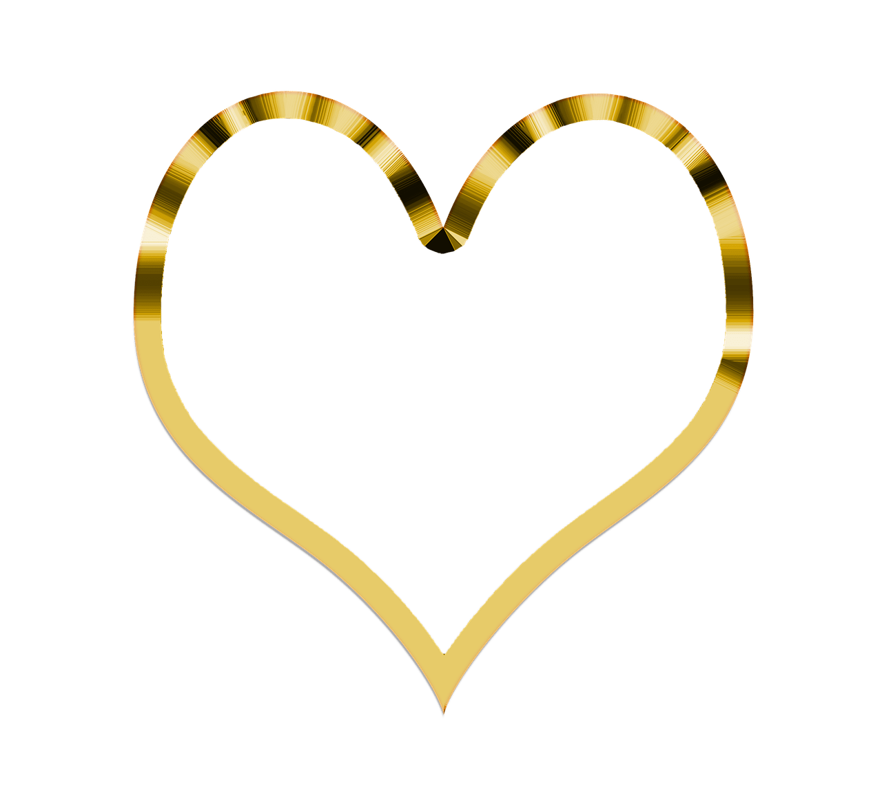 Heart Simple Golden