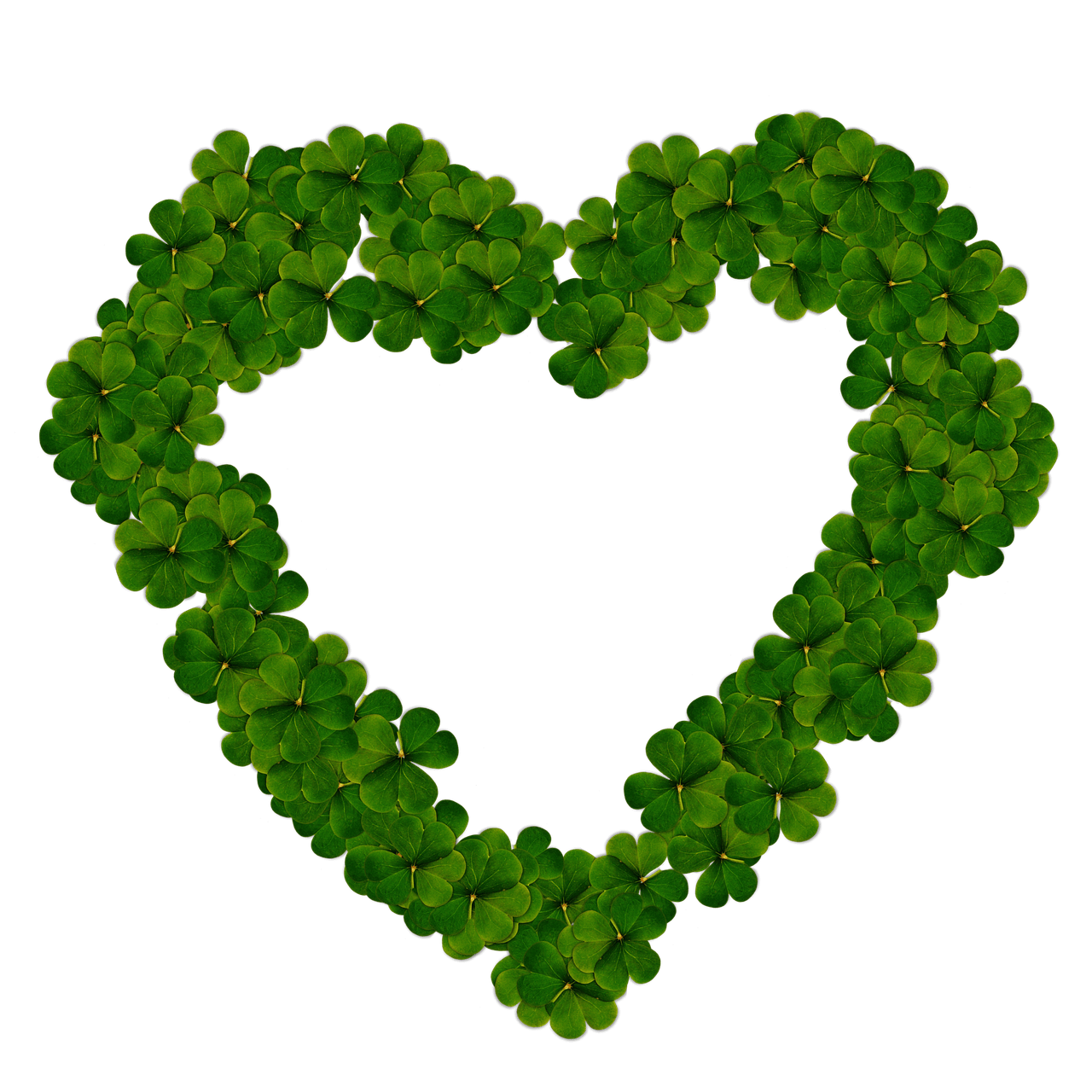 Heart Made Of Many Shamrocks