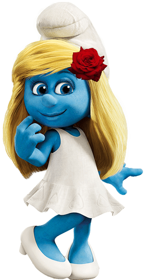 Smurfette Rose In Hair