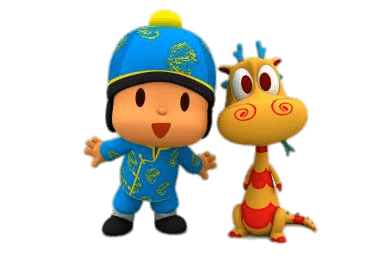 Pocoyo With Chinese Dragon