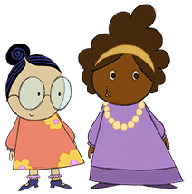 Peg + Cat Neighbours Viv and Connie