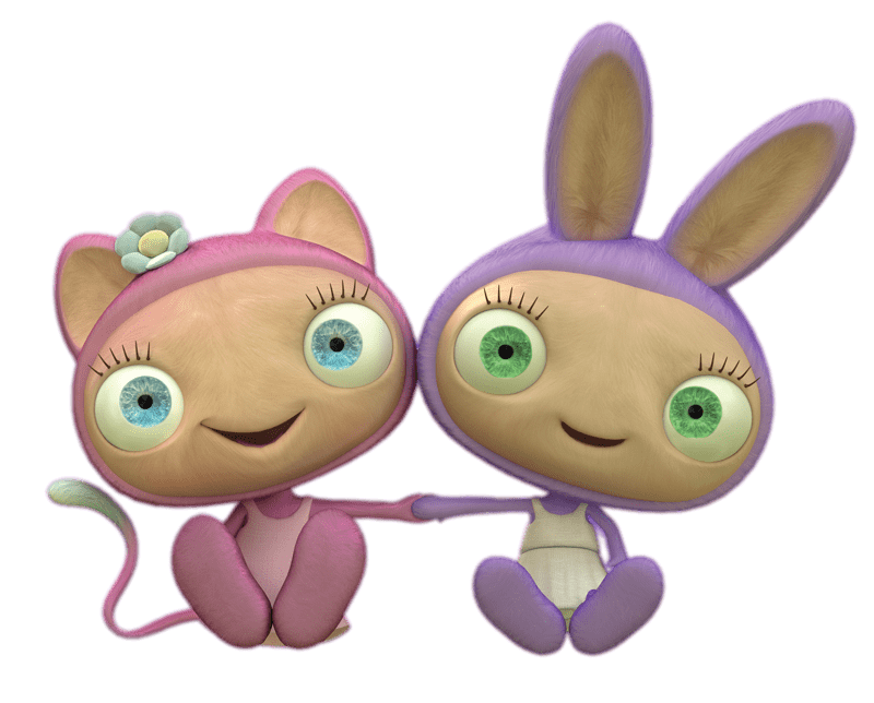 Waybuloo De Li and Lau Lau Holding Hands