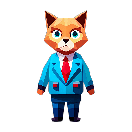 Russian Blue, Children'S Cartoon Animation Style - Full Body, Single View, No Shadow