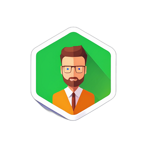 Advertising Agency, Minimalist App Icon - Circle Icon Bevel Border