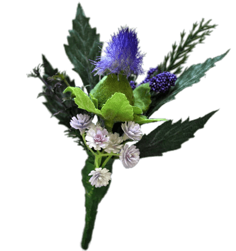 Thistle Boutonniere