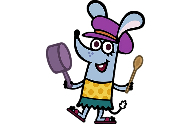 Boj Character Mimi Tapping on Pot