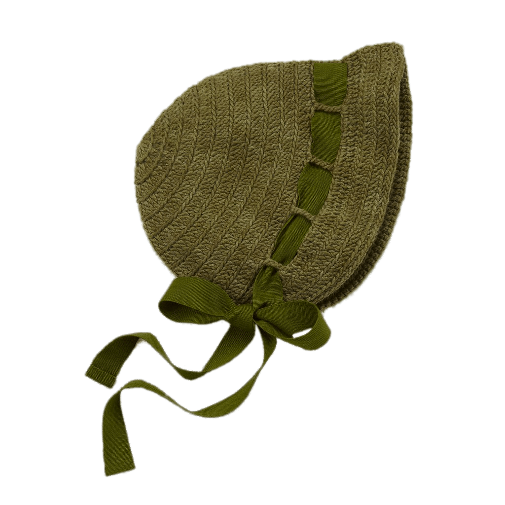 Green Woven Sunbonnet