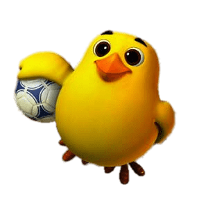 Pet Pals Chick Playing Football
