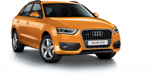 Orange Audi Q3