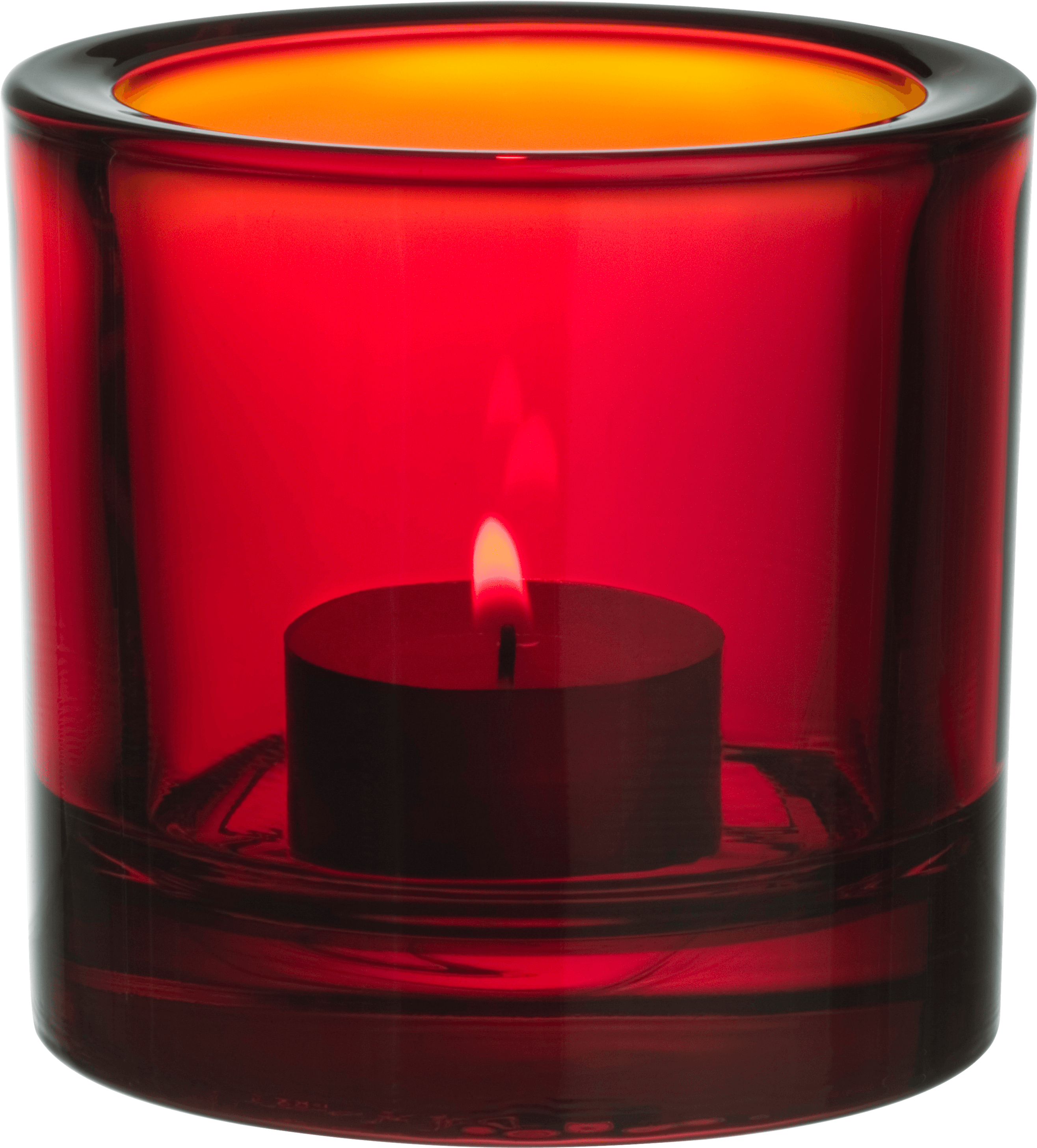 Water Red Candle