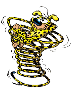 Marsupilami Resting on Tail