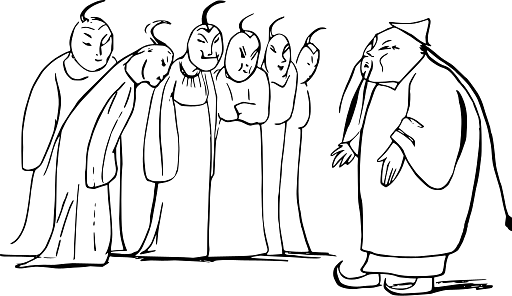 Edward Lear Drawing The Mandarins