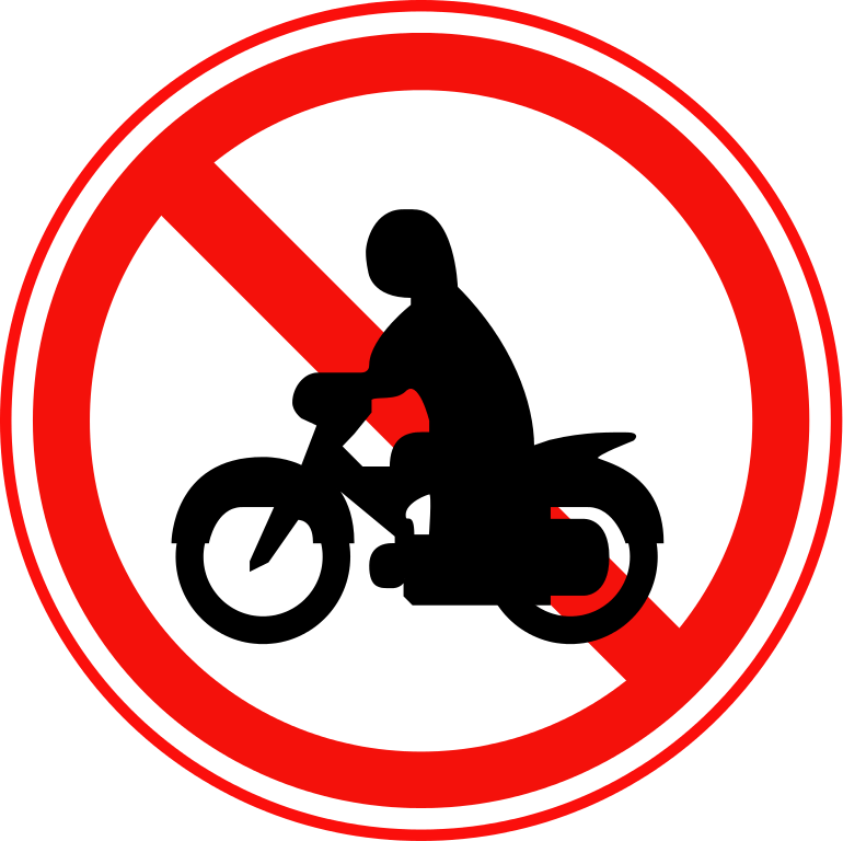 No Thoroughfare For Motorcycles Korea